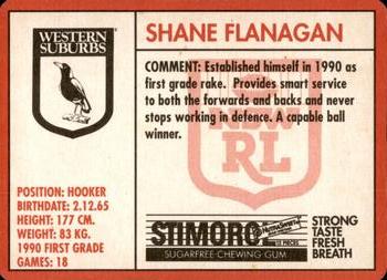1991 Stimorol NRL #124 Shane Flanagan Back